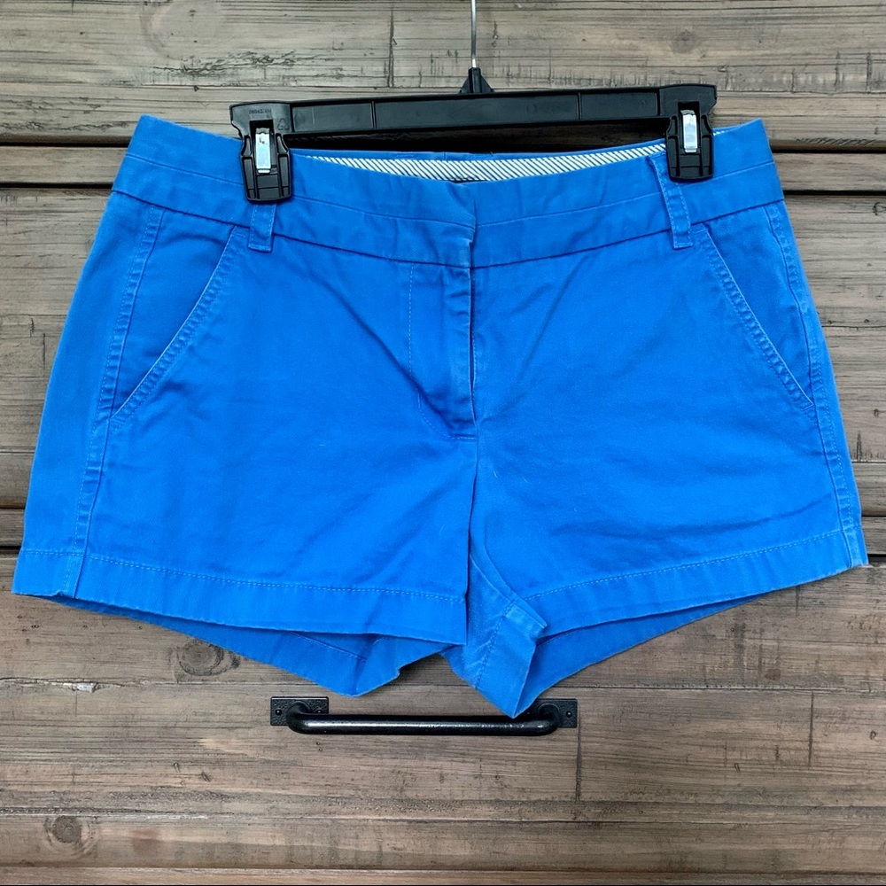 J. Crew Royal Blue Chino Shorts Size 4